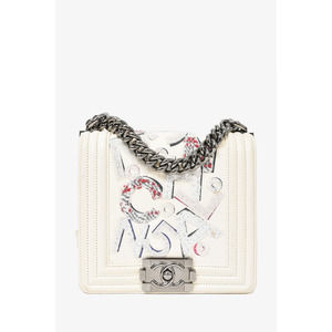 Pre-loved Chanel™ 2014 Limited Edition "Chanel No 5" Graffiti Boy Bag